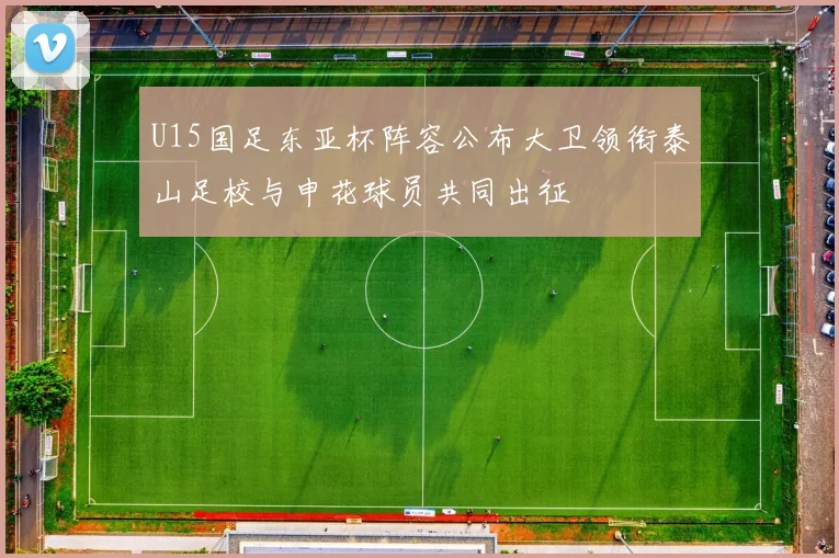 U15国足东亚杯阵容公布大卫领衔泰山足校与申花球员共同出征
